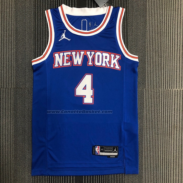 Maglia New York Knicks Derrick Rose #4 Statement 2020-21 Blu